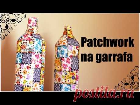 Декор стеклянных бутылок...