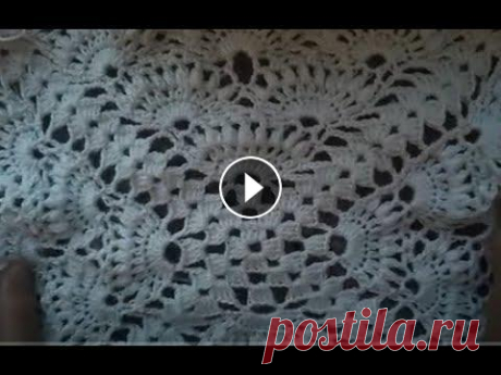 Красивый узор крючком для скатерти. Мастер класс как вязать крючком скатерть. Смотрите подробный мастер класс как вязать крючком скатерть, красивый узор крючком с подробной схемой вязания. Всего 12 рядов узора и постоянно повтор...