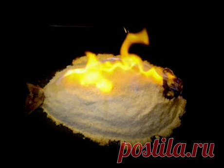 ОКУНЬ  ЗАПЕЧЕННЫЙ  В СОЛИ(ОГНЕННЫЙ)