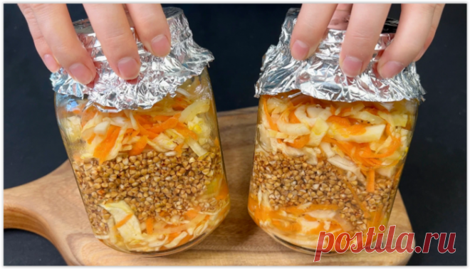 Гречку теперь готовлю только в банках - вкусный и полезный гарнир за считанные минуты!