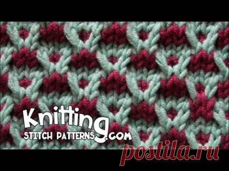 Slip-stitch Crosses Stitch - YouTube