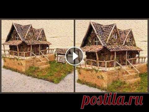 Поделка домик из природных материалов / Diy Fairy house Поделка домик из природных материалов / Fairy garden...