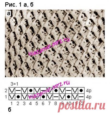 Узоры с неполным переплетением в сочетании с прессовыми