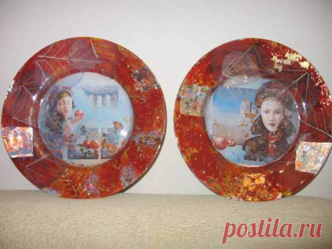 Декоративные тарелки "Плод страсти". 2009 год. Больше - здесь:http://montanaby.gallery.ru/watch?a=0sl-em2q