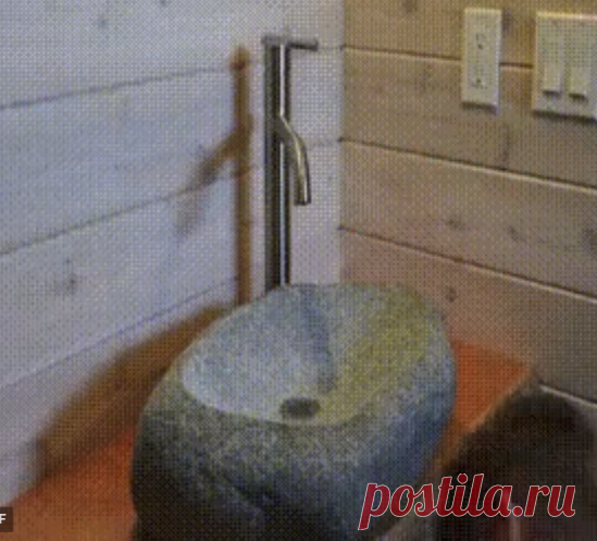 Раковина из речного камня😃👍