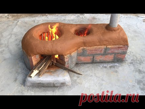 Как сделать новую печь на дровах - бездымную - для экономии дров