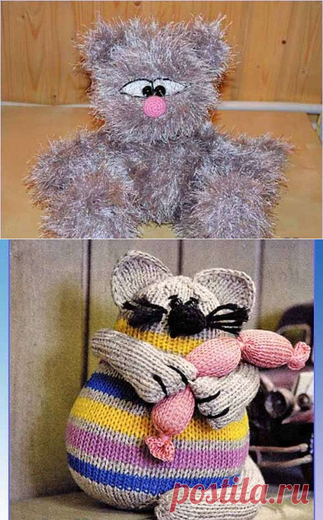 Как связать кота спицами - делаем своими руками