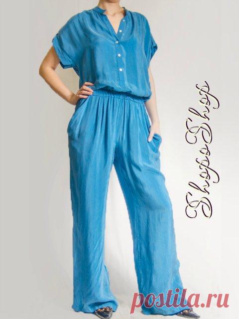 Выкройка-основа женских брюк + выкройки брюк на резинках