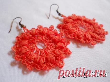 Серьги крючком