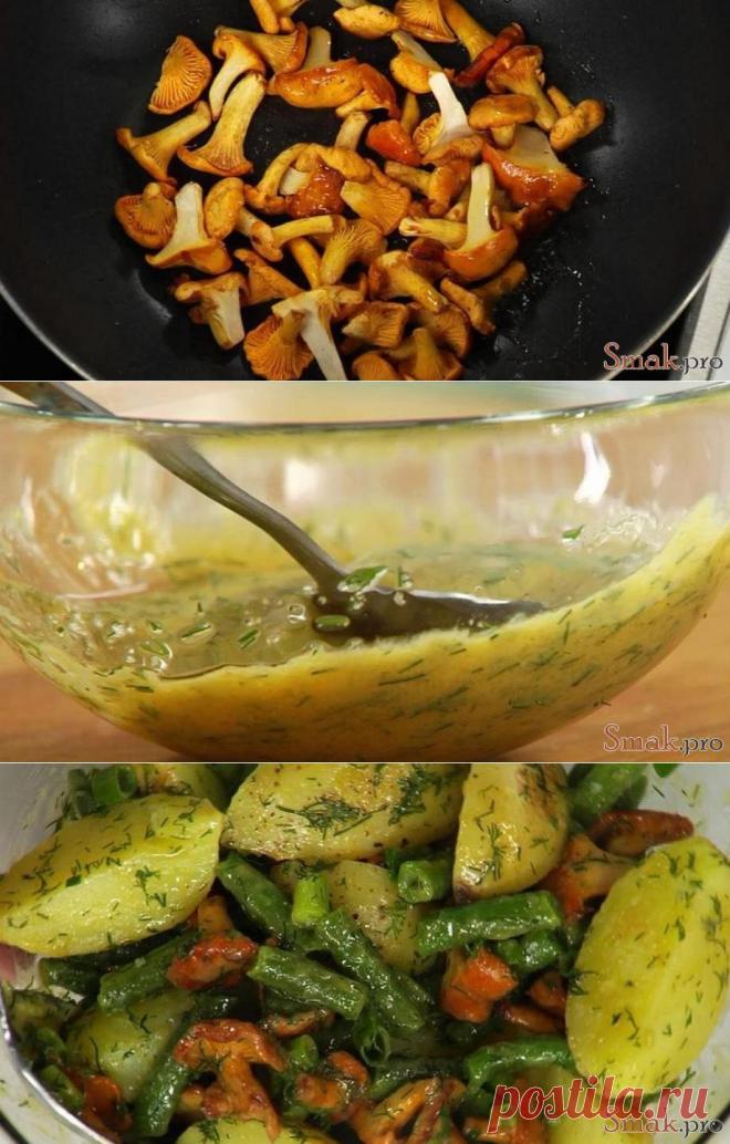 Картофельный салат с лисичками рецепт с фото &raquo; Кулинарные рецепты со всего мира!