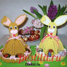 Пасхальные зайцы, связанные крючком : Вязание на oleksi.ru