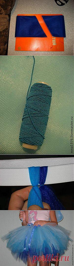 Юбка-пачка с помощью нитки-резинки - Ярмарка Мастеров - ручная работа, handmade