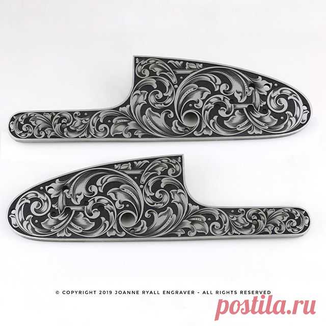 Гравировка. Щёчки затворной коробки.