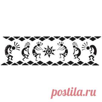 Африканские трафареты, рисунки
