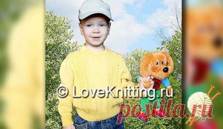 Пуловер с узором | Loveknitting.ru