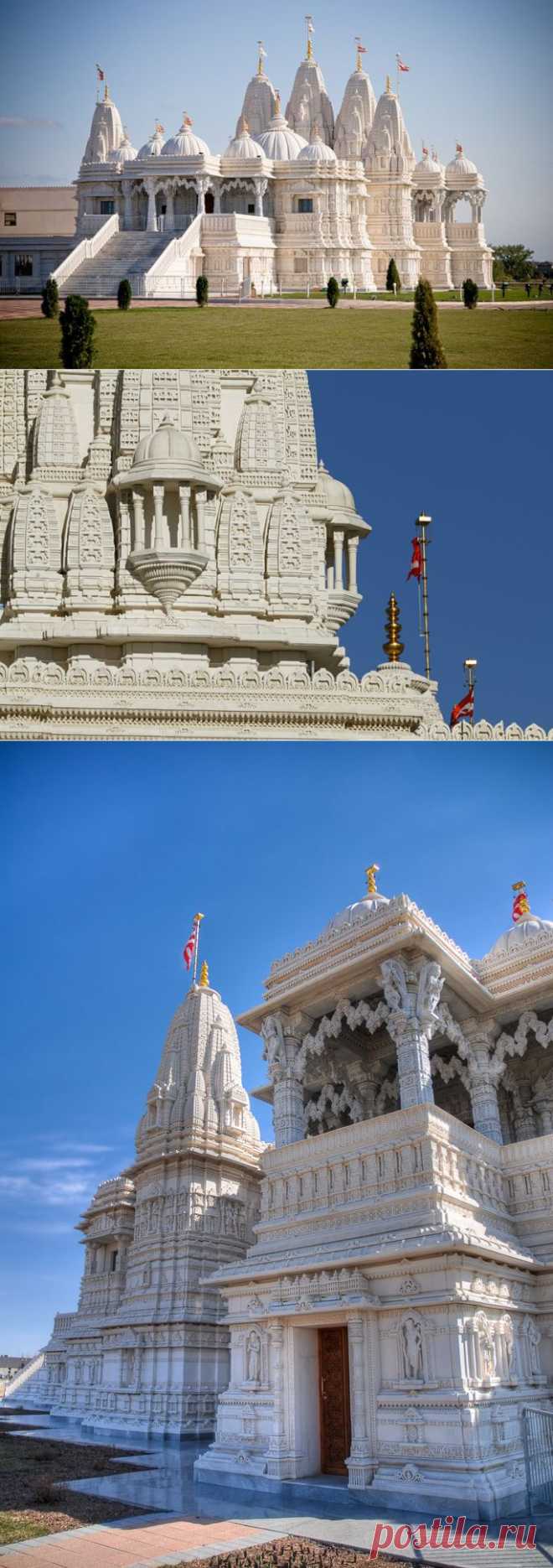 Кружева архитектуры. Храм индуизма Шри Сваминараян Мандир..