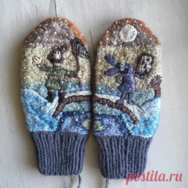 варежки с вышитым оленем: 1 тыс изображений найдено в Яндекс Картинках