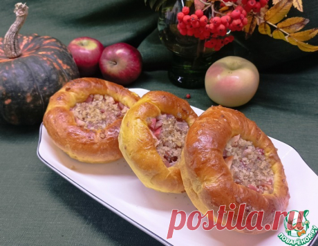 Тыквенные мини-пироги с яблоками – кулинарный рецепт