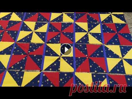 ЛОСКУТНОЕ ПОКРЫВАЛО, ПЛЕД для детской, раз два и готово #лоскутноеодеяло Просто и очень красиво, шью лоскутное покрывало для детской, раз два и готово...