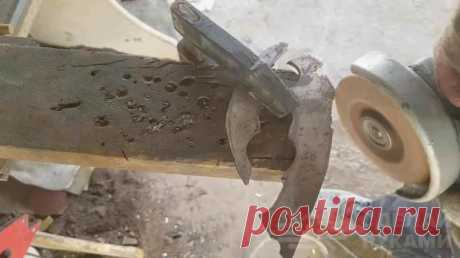 Топорик из старого пильного диска от циркулярной пилы