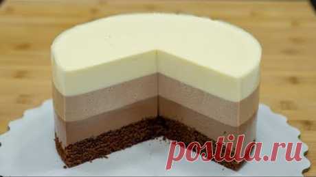 🍫"Три шоколада" на СМЕТАНЕ🥛. Муссовый торт - Я - ТОРТодел!