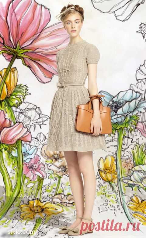 Вяжем платье, как у Red Valentino, коллекция SS 2014 - knitting-pro.ru - От азов к мастерству