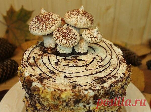 Вкусный торт Трухлявый пень
