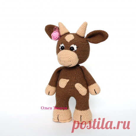 PDF Бычок крючком. FREE crochet pattern; Аmigurumi animal patterns. Амигуруми схемы и описания на русском. Вязаные игрушки и поделки своими руками #amimore - бык, бычок, корова, коровка, телёнок.