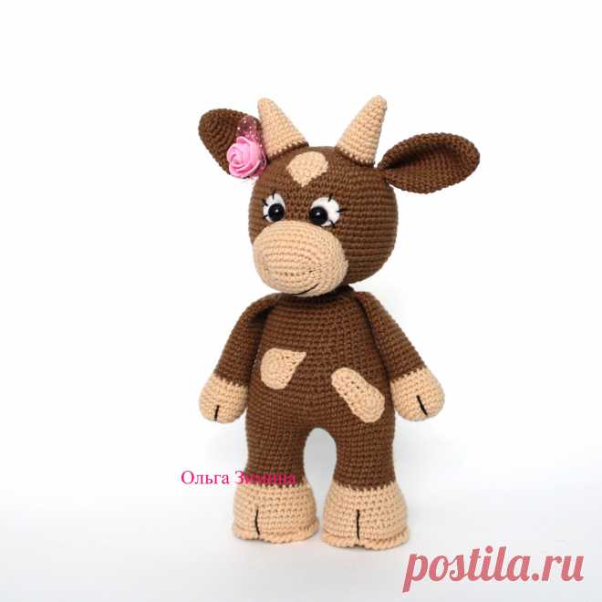 PDF Бычок крючком. FREE crochet pattern; Аmigurumi animal patterns. Амигуруми схемы и описания на русском. Вязаные игрушки и поделки своими руками #amimore - бык, бычок, корова, коровка, телёнок.