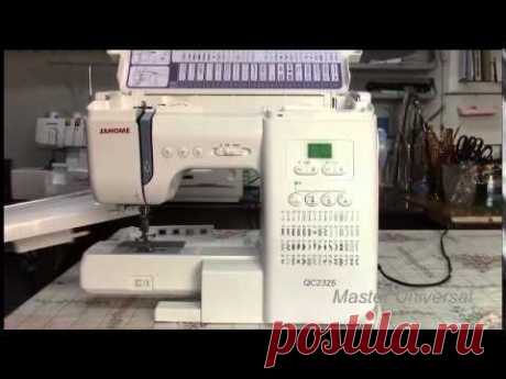 Видео инструкция по эксплуатации швейной машинки Janome QC2325.Часть1.Видео №7.