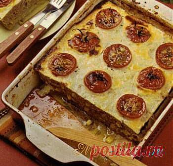 А вы знаете как приготовить вкусную Мясную запеканку с картофелем и кукурузой