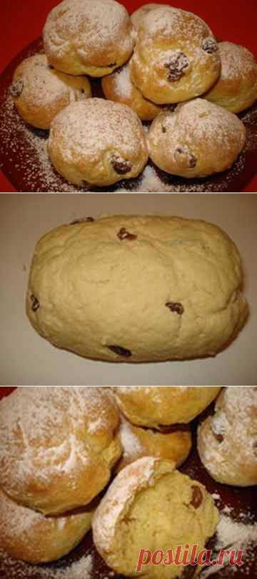 Творожные булочки с изюмом
