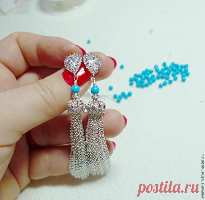 Серьги-кисточки своими руками