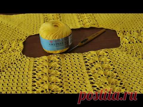 🔥РЕГЛАН СВЕРХУ от 44 р и более: попетельный МК для начинающих. Вяжем летнюю кофточку крючком МИМОЗА