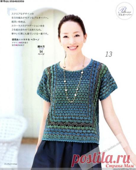 кофточка с короткими рукавами - ВЯЗАНАЯ МОДА+ ДЛЯ НЕМОДЕЛЬНЫХ ДАМ - Страна Мам