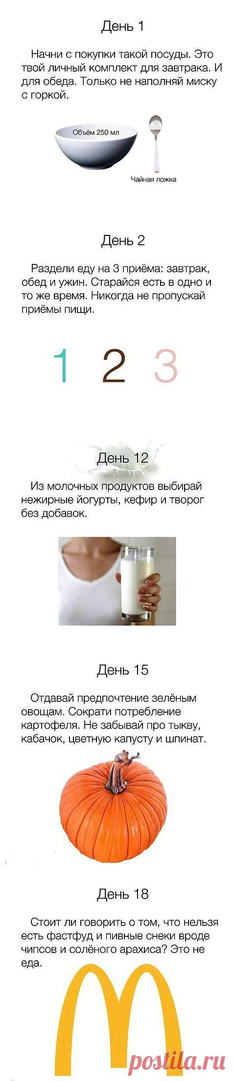 Правильное питание для похудения за 20 дней | My Milady