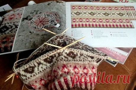 Вязание в стиле Fair isle: снуды, шарфы, шапки..." (подборка + схемы).