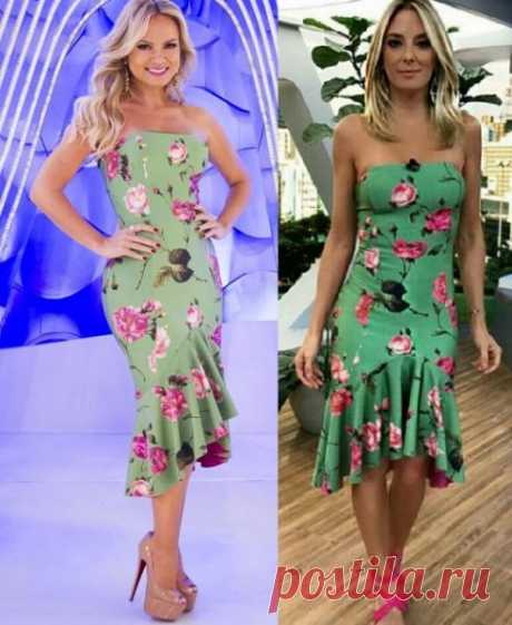 Vestido tomara que caia com babado moulet – Marlene Mukai