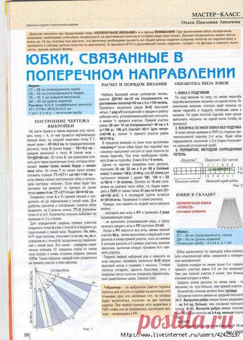 вязаные юбки