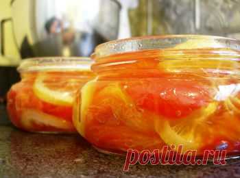 Заготовливаем помидоры с лимоном на зиму - Овощи на зиму . 1001 ЕДА вкусные рецепты с фото!