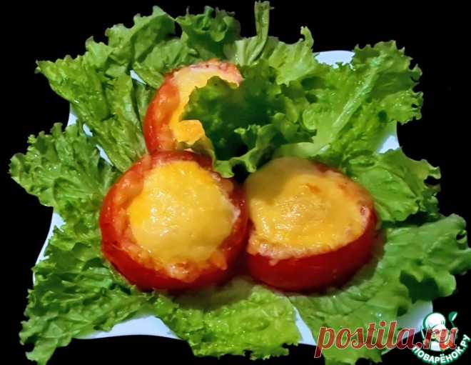 Запечённые помидоры с яйцом и сыром – кулинарный рецепт