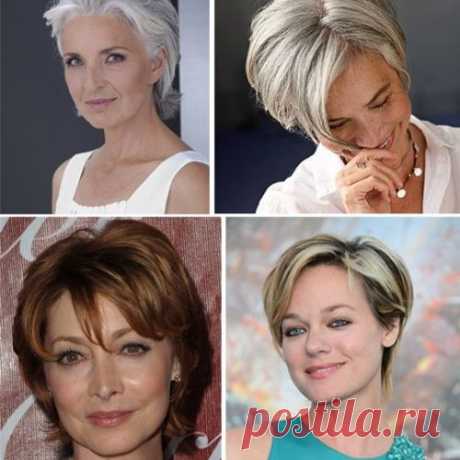 КОРОТКИЕ СТРИЖКИ ДЛЯ ЖЕНЩИН ПОСЛЕ 50: ЭЛЕГАНТНОСТЬ И СТИЛЬ...