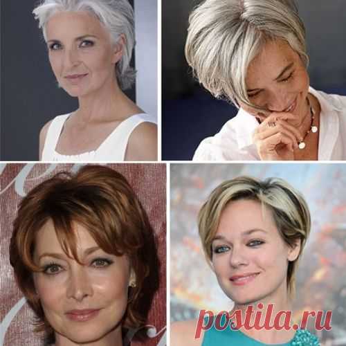 КОРОТКИЕ СТРИЖКИ ДЛЯ ЖЕНЩИН ПОСЛЕ 50: ЭЛЕГАНТНОСТЬ И СТИЛЬ...