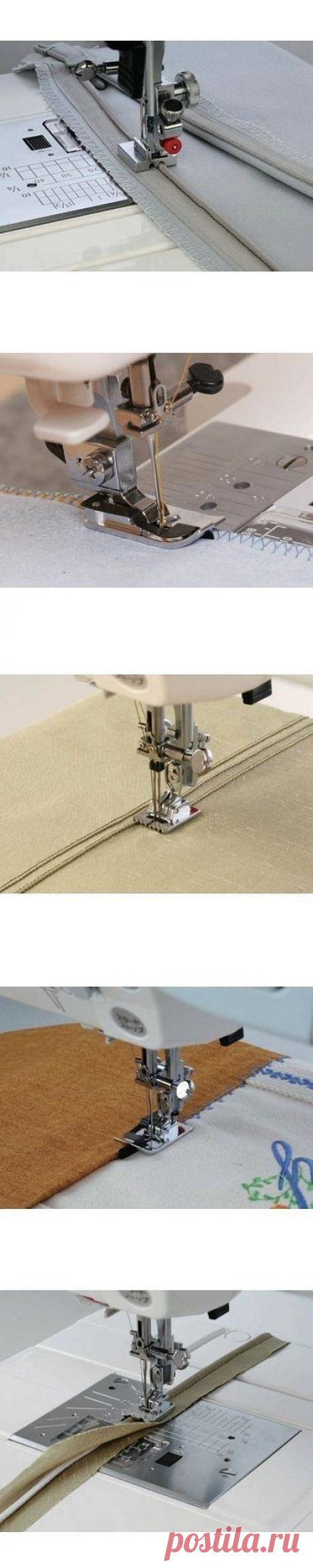 Тонкости использования дополнительных лапок для швейных машин
