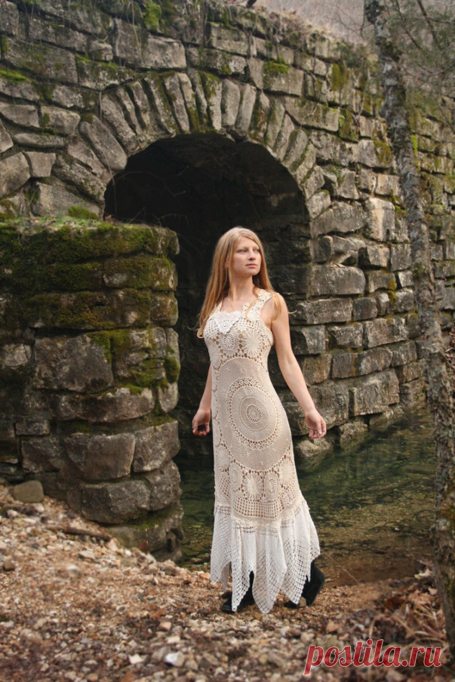 RESERVED OOAK Vintage Lace Handmade Dress от RubyChicOriginals