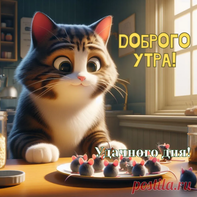 С добрым утром!
Завари бодрящий кофе,
Крепкий чай ты завари
И себя, в анфас иль в профиль,
Прям с утра и полюби.
