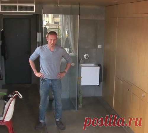 То, что он сделал из квартиры в 24 кв.м. просто шокирует своей гениальностью!