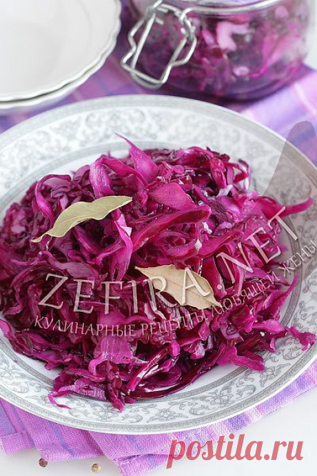 Красная маринованная капуста - домашние рецепты с фото