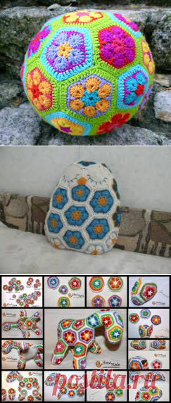 Игрушки из мотивов африканский цветок (МК)