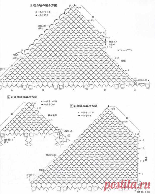 Интересные модели крючком от японских дизайнеров со схемами для веселого и нарядного лета! | Вязалки Веселого Хомяка | Дзен